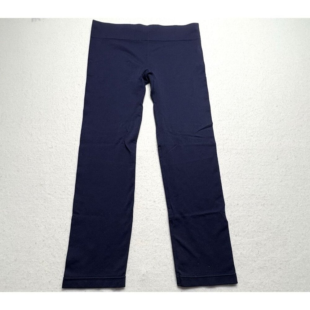 ALICE & OLIVIA Women Lightweight Thin Low Rise Leggings Sz M Dark Blue 79-17